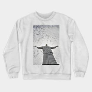 Cristo Redentor with Aureole, Corcovado - Rio de Janeiro Crewneck Sweatshirt